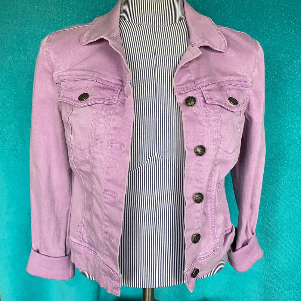 Jessica Simpson Lavender Denim Jacket